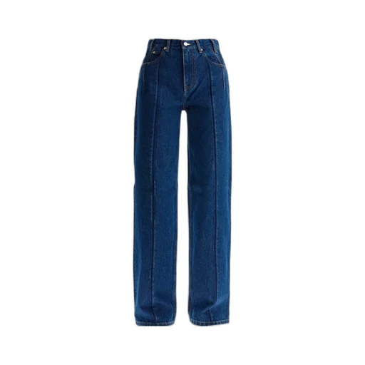 Lu Jeans With Pleated Effect Blue