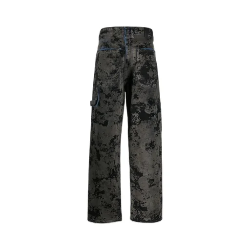 Printed Straight Jeans