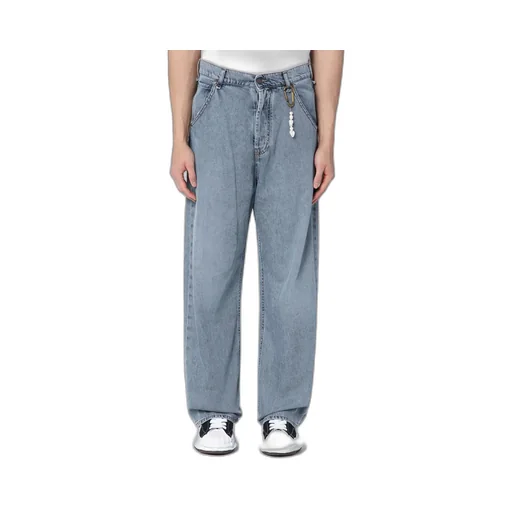 Wide-Leg Donte Blue Washed Jeans