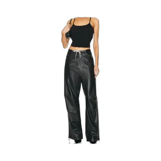 Daisy Plonge Nappa Leather Military Trousers