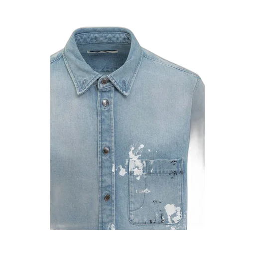Distressed Denim Shirt