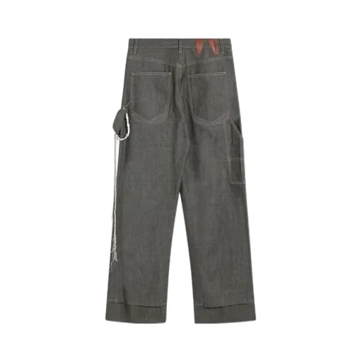 Lisa Chain Adorned Loose Fit Carpenter Jeans