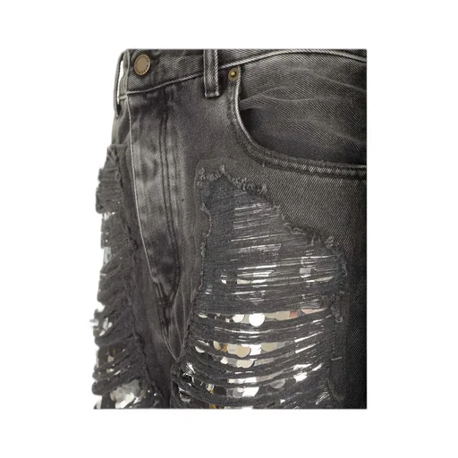 Karen Distressed Sequin Jeans