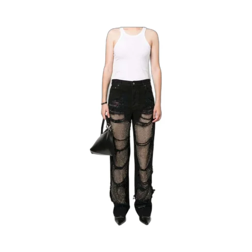 Karen Embellished Distressed Jeans