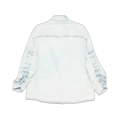 Denim Rouche Shirt