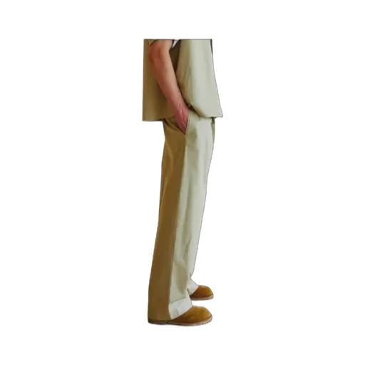 Pleated Straight Trousers