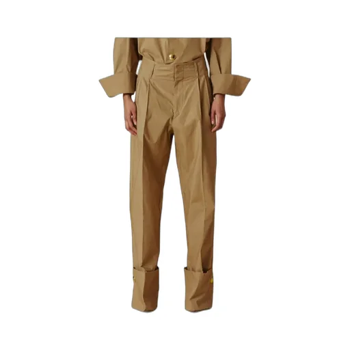 Cropped Pleated Pants
