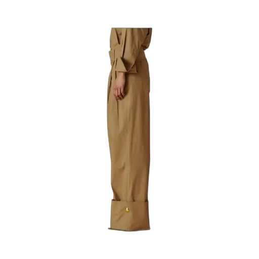 Cropped Pleated Pants