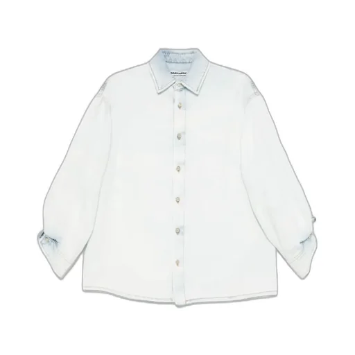 Denim Rouche Shirt