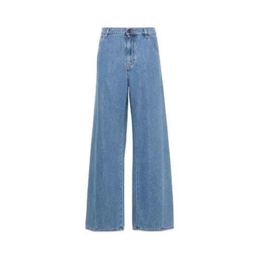 Iris Mid-Rise Wide-Leg Jeans