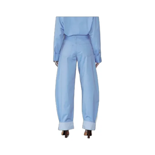 Folded-Edge Tapered Trousers