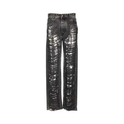 Karen Distressed Sequin Jeans