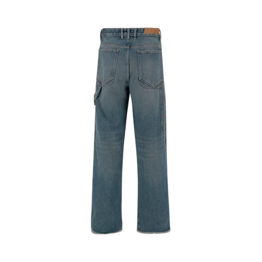 High-Waisted Straight-Leg Jeans