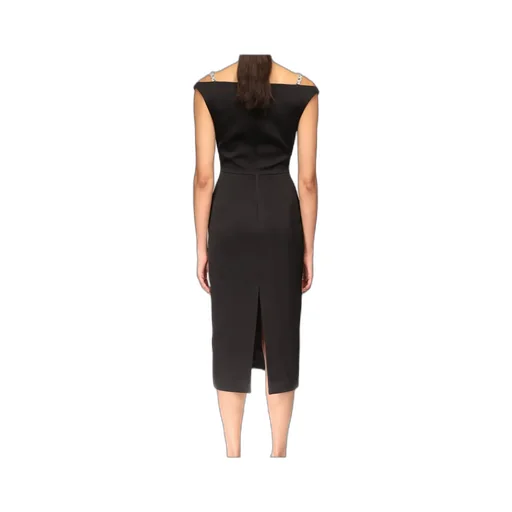 Crystal Strap Midi Dress