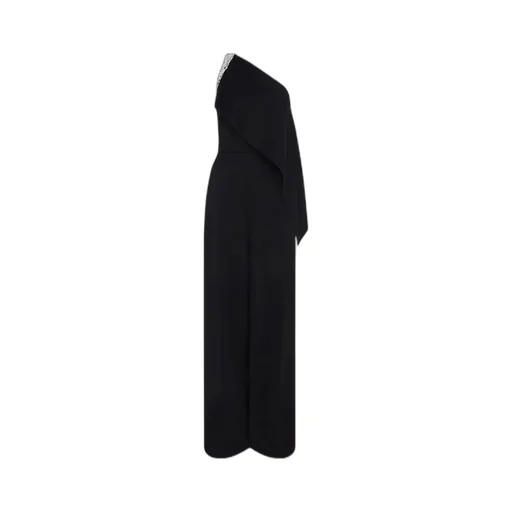 Crystal Claw Embellished Draped Jumpsuit