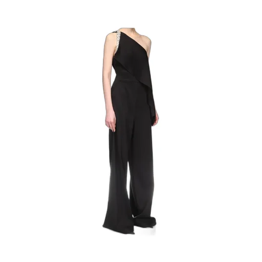 Crystal Claw Embellished Draped Jumpsuit