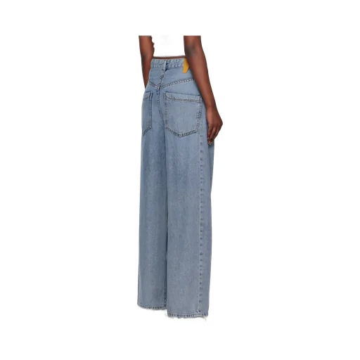Ines Fold Over Denim Jeans