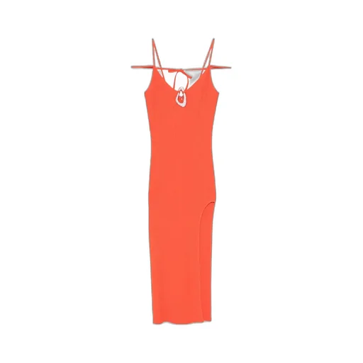 Crystal Buckle Knit Dress