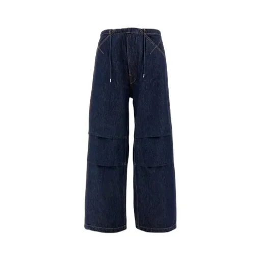 Daisy Contrast Stitched Drawstring Jeans