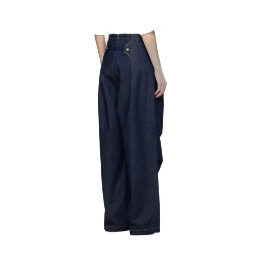 Daisy Contrast Stitched Drawstring Jeans