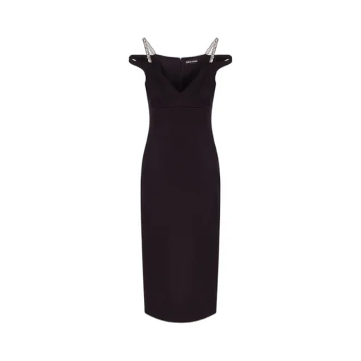 Crystal Strap Midi Dress