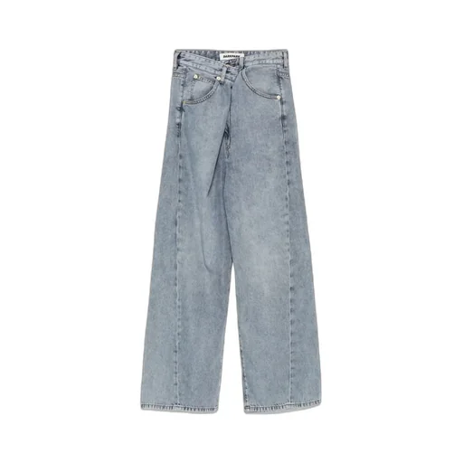 Ines Fold Over Denim Jeans