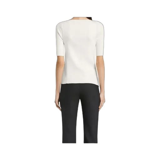 Cut-Out Ribbed-Knit Top