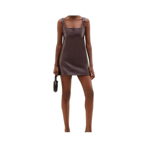 Reedition Square-Neck Sleeveless Mini Dress