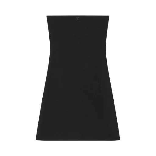 Embroidered Strapless Mini Dress