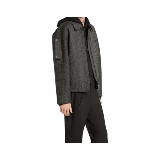 Textured Zip-Up Jacket