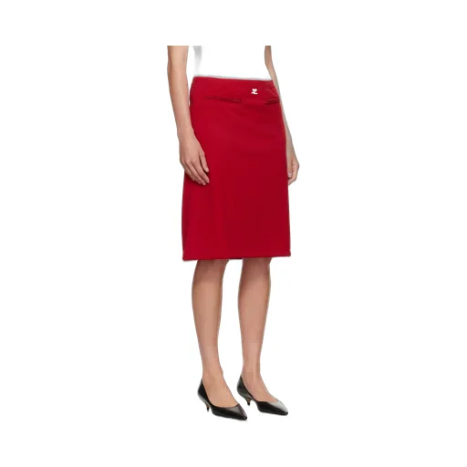 Double-Knit Midi Skirt
