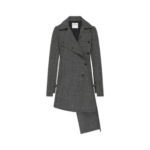 Asymmetric Wool Coat