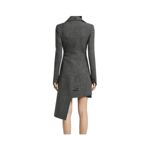 Asymmetric Wool Coat