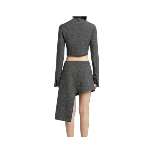 Oblique Buttoned Jacket