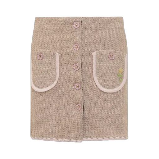 Chiara Buttoned Mini Skirt