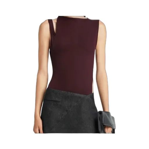 Courrges Oblique 90's Rib Top