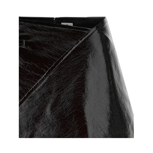 Fold Vinyl Mini Skirt