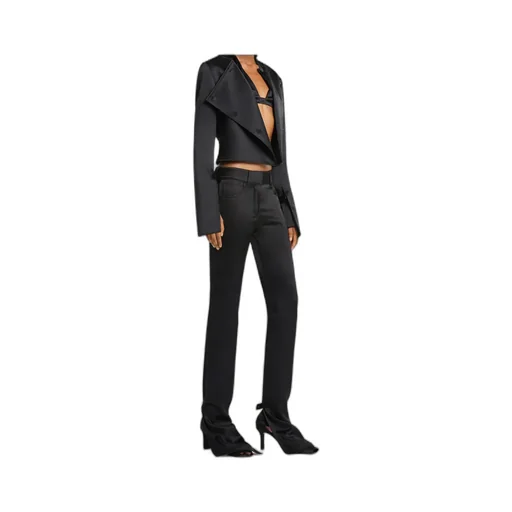 Oblique Satin Tailored Jacket
