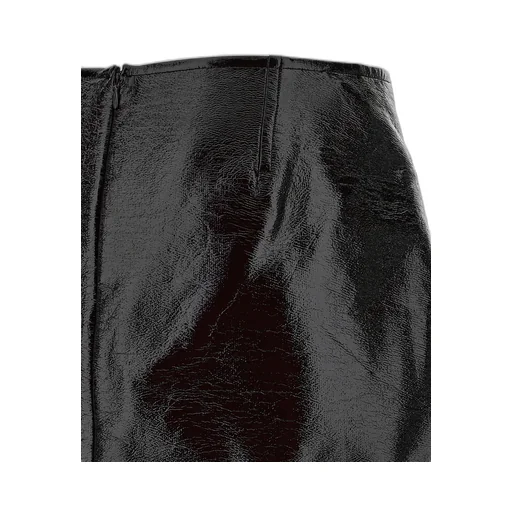 Fold Vinyl Mini Skirt