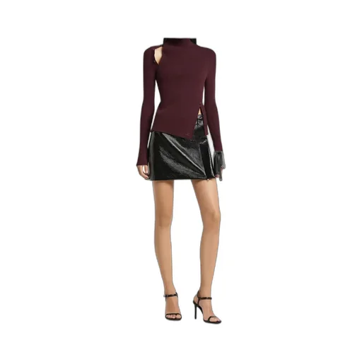 Oblique Butonned Jumper