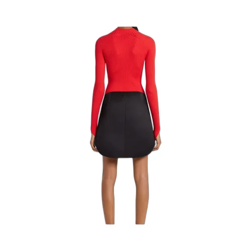 High-Neck Ribbed-Knit Jumper
