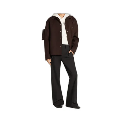 Snap-Button Shirt Jacket