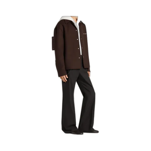 Snap-Button Shirt Jacket