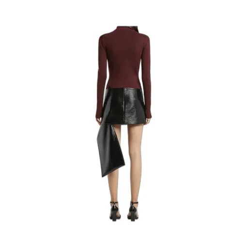Zipped Mock-Neck Sweater