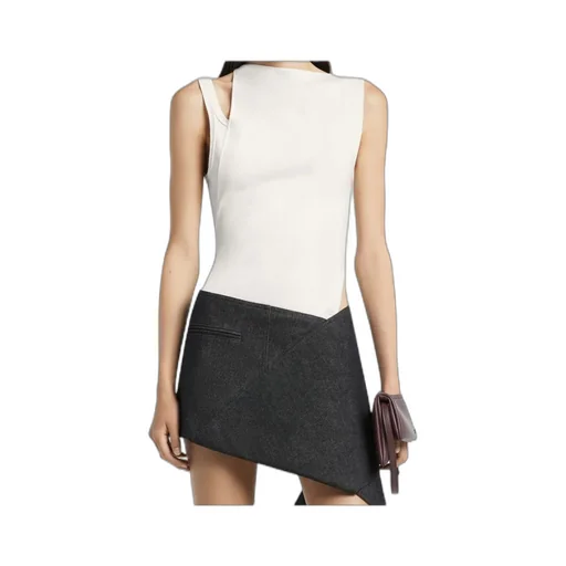 Courrges Oblique 90's Rib Top