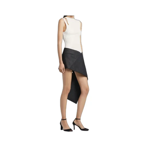 Courrges Oblique 90's Rib Top