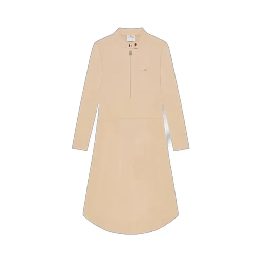Zippered-Collar Dress