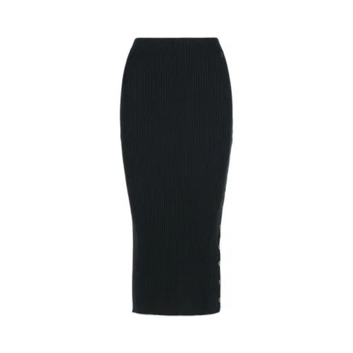 Ribbed Midi Skirt