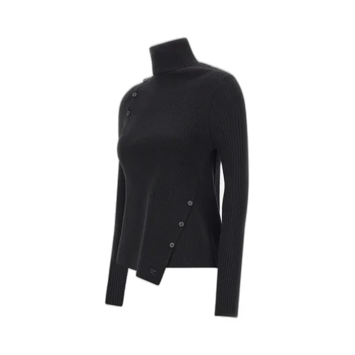 High-Neck Long-Sleeved Sweater