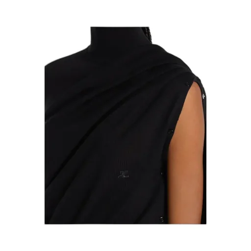 Asymmetric Turtleneck Sweater